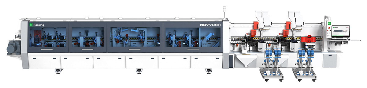 Высокоскоростные кромкооблицовочные станки на ремне Nanxing NB770MH