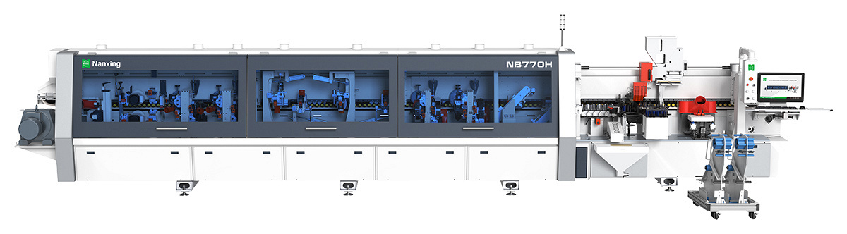 Высокоскоростные кромкооблицовочные станки на ремне Nanxing NB770H